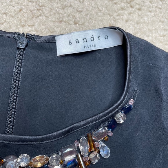 Sandro Embellished Layered Blouse - Picture 2 of 5